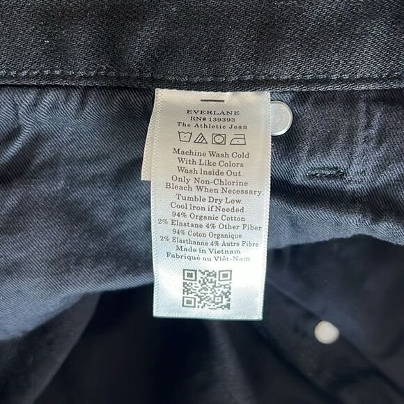 NWT Everlane The Athletic 4-Way Stretch Organic Jean Uniform in Black Size 31x32 - Picture 8 of 14